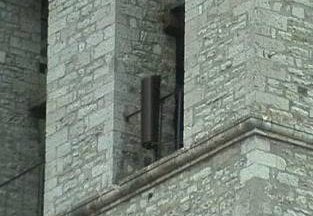 BTS su torre campanaria a Gubbio