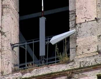 BTS su torre campanaria a Perugia